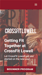 Mobile Screenshot of crossfitlowell.com